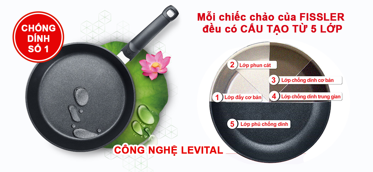 Mô tả Chảo Fissler Levital Classic-Hàng chính hãng 100% Bảo hành 24 tháng - 3