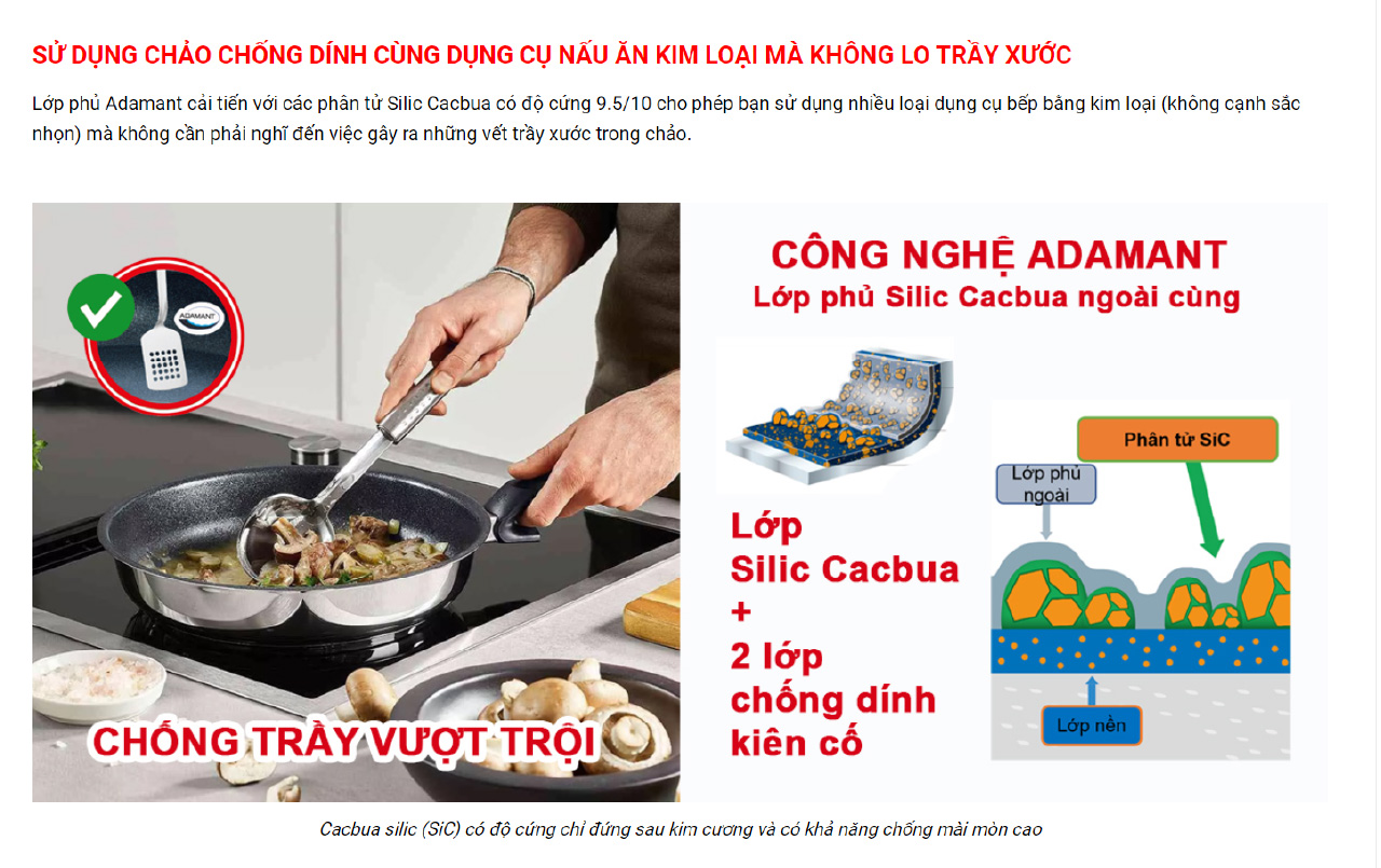 Mô tả Chảo chống dính cao cấp Đức đáy từ Fissler Adamant comfort, chính hãng 100% SX tại Đức. - 4
