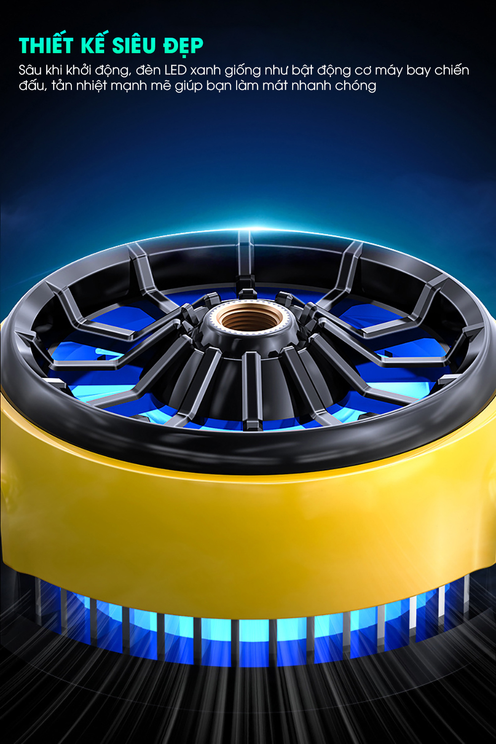 Mô tả Quạt tản nhiệt điện thoại sò lạnh MEMO DLA6 livestream làm mát siêu mạnh có led gaming cho game thủ chơi liên quân pubg - 1