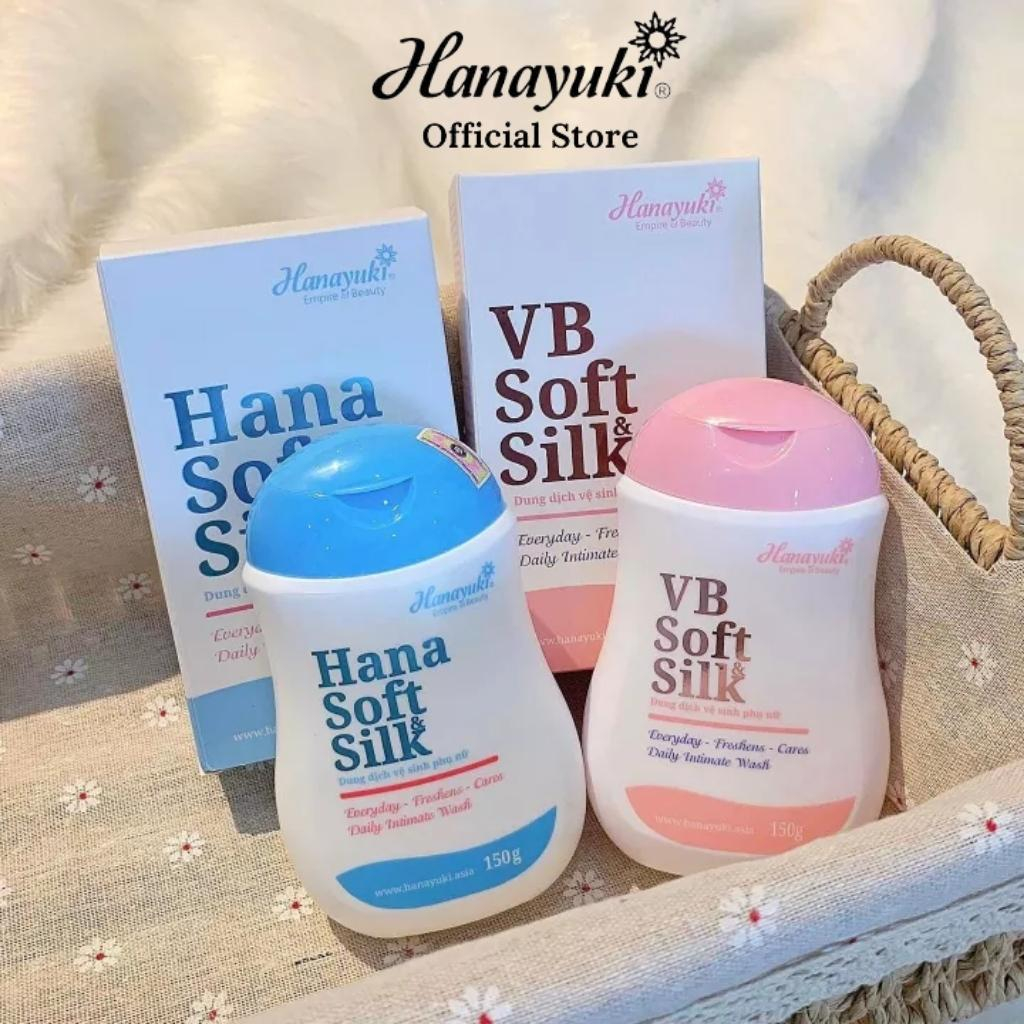 Mô tả Dung Dịch Vệ Sinh Phụ Nữ Hana Soft Silk Hanayuki Chính Hãng Màu Xanh Giúp Khử Mùi Vùng Kín Cân Bằng pH 150g VS01 - 2