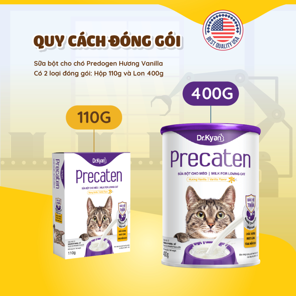 Mô tả Dr.Kyan - Sữa bột PRECATEN cho mèo lon 400g - DrKyan - 7