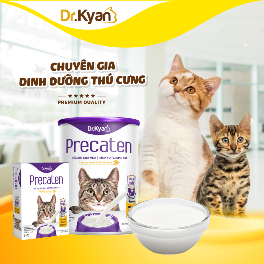 Mô tả Dr.Kyan - Sữa bột PRECATEN cho mèo lon 400g - DrKyan - 1