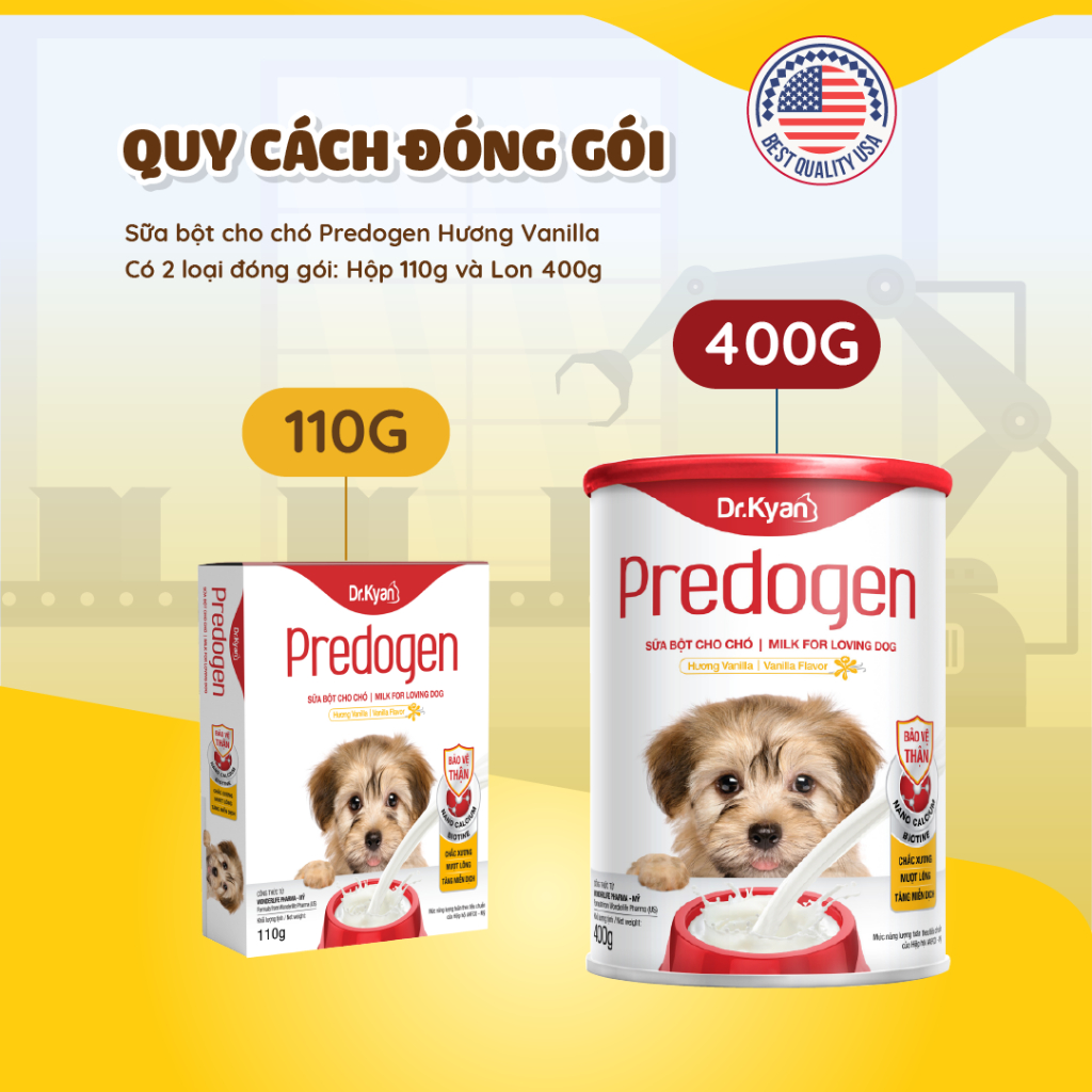 Mô tả Dr.Kyan - Sữa bột PREDOGEN cho chó hộp 110g - DrKyan - 7
