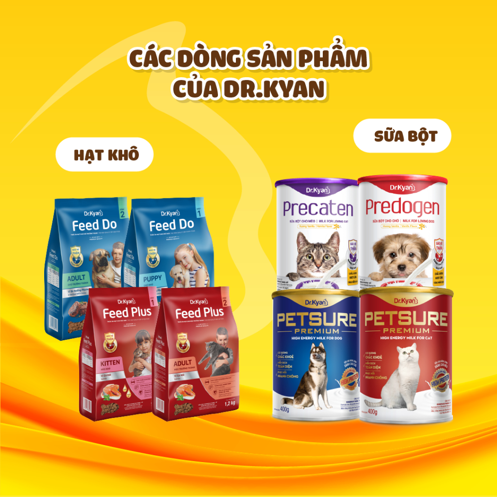 Mô tả Dr.Kyan - Thức ăn hạt cho mèo nhỏ Feed Plus - Kitten 400g - Vị cá hồi - DrKyan - 8