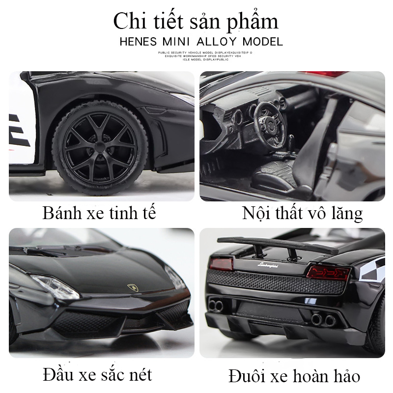 Mô tả Đồ chơi xe cảnh sát KAVY bằng hợp kim chạy cót nhiều loại xe khác nhau - 3