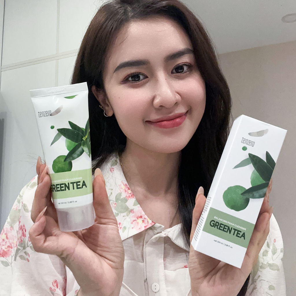 Mô tả Sữa Rửa Mặt Trà Xanh Tạo Bọt Mềm Mịn Làm Sạch Sâu, Dưỡng ẩm, Ngừa Mụn Tenzero Balancing Foam Cleanser Green Tea 100g - 1