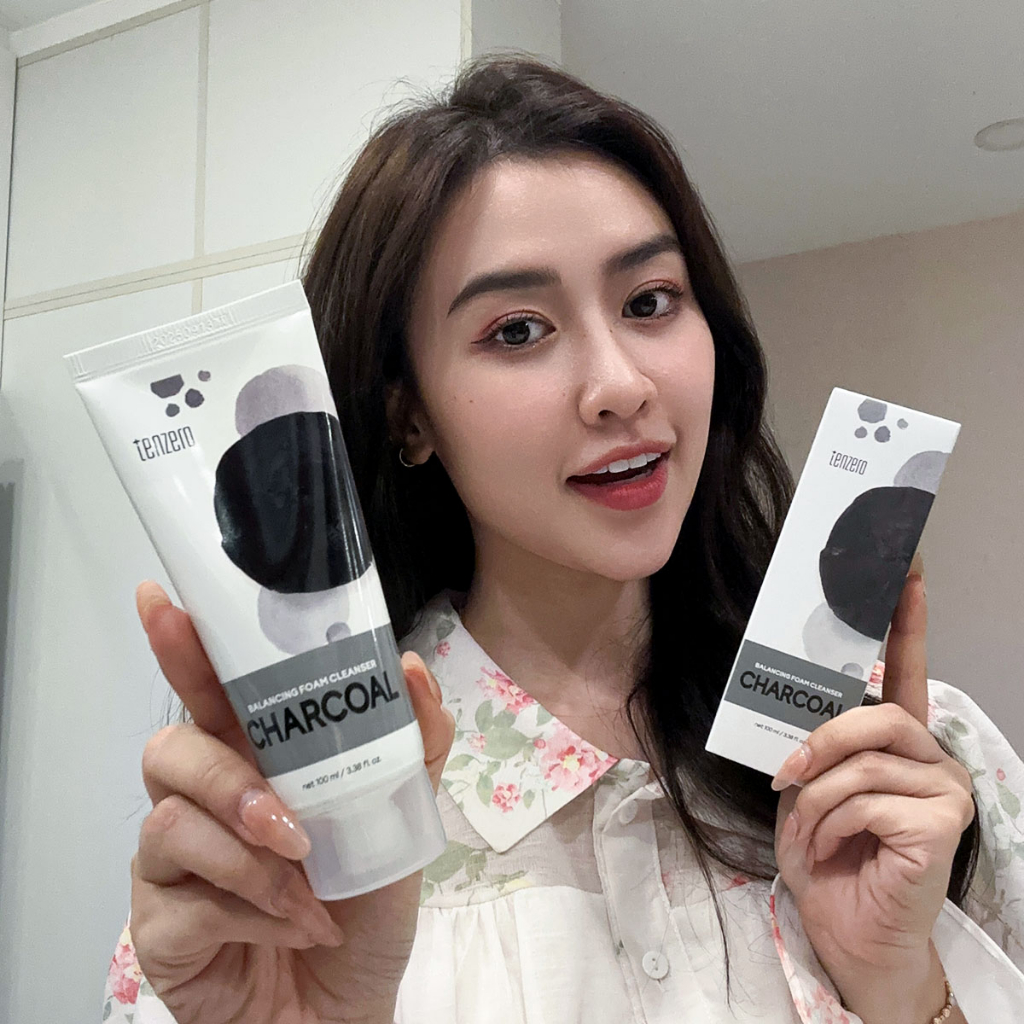 Mô tả Sữa rửa mặt chiết xuất Than Tre cung cấp độ ẩm hấp thụ bã nhờn, Tenzero Balancing Foam Cleanser - 1