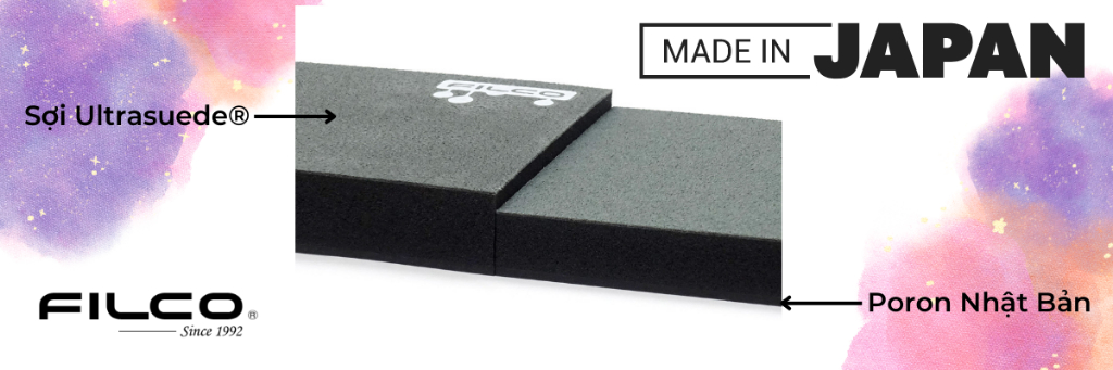 Mô tả Kê tay bàn phím cơ Filco Majestouch wrist rest "Macaron" Kiểu Tách Đôi Đế Poron cao cấp - Hàng Chính Hãng - 2