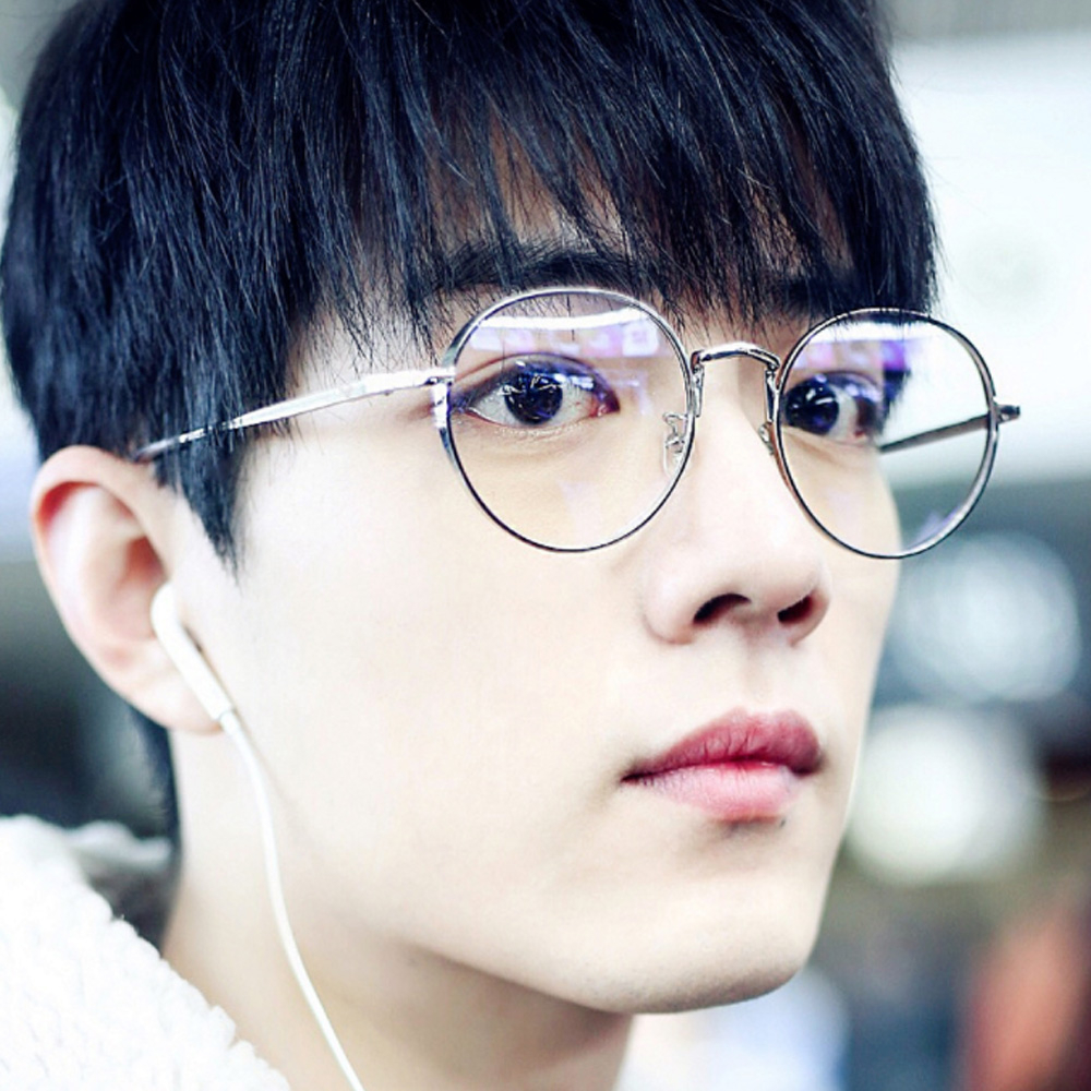 Kính cận gọng kim loại mắt tròn 7K3019