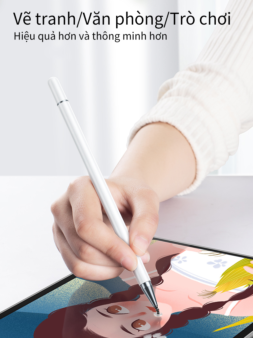 Bút cảm ứng Goojodoq Đa Năng Stylus Pencil phổ quát 2 in 1 dành bút vẽ cảm ứng cho Android/Ipad/HUAWEI/xiaomi pad – ảnh mô tả chi tiết 2