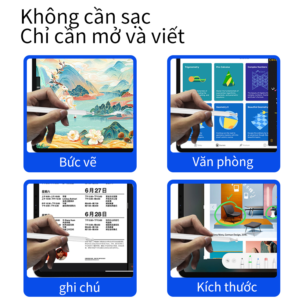Bút cảm ứng Goojodoq Đa Năng Stylus Pencil phổ quát 2 in 1 dành bút vẽ cảm ứng cho Android/Ipad/HUAWEI/xiaomi pad – ảnh mô tả chi tiết 6