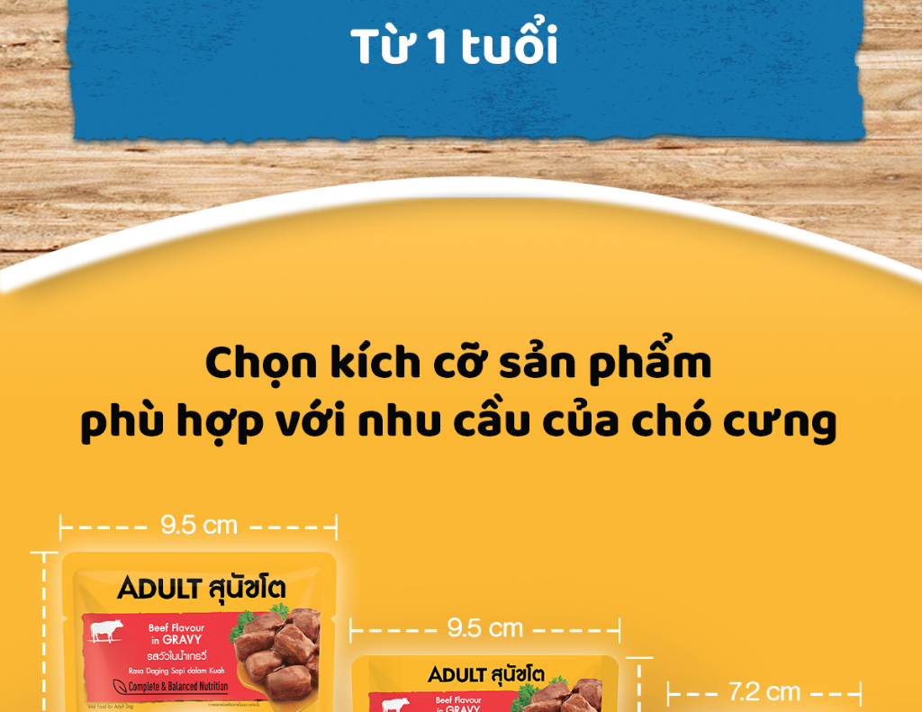 Mô tả Bộ 12 Túi Thức Ăn Dạng Sốt Cho Chó Lớn PEDIGREE Mix 2 Vị 80G - 9