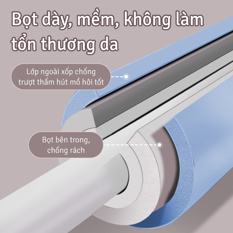 Mô tả BG - Gậy Tập Lưng, Vai, Chống Gù, Uốn Thẳng Lưng, Gậy Tập Yoga Gậy Chống Gù Lưng bằng thép Không Gỉ - 2