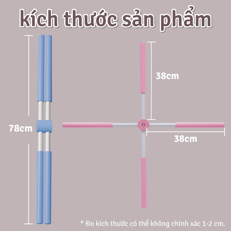 Mô tả BG - Gậy Tập Lưng, Vai, Chống Gù, Uốn Thẳng Lưng, Gậy Tập Yoga Gậy Chống Gù Lưng bằng thép Không Gỉ - 6