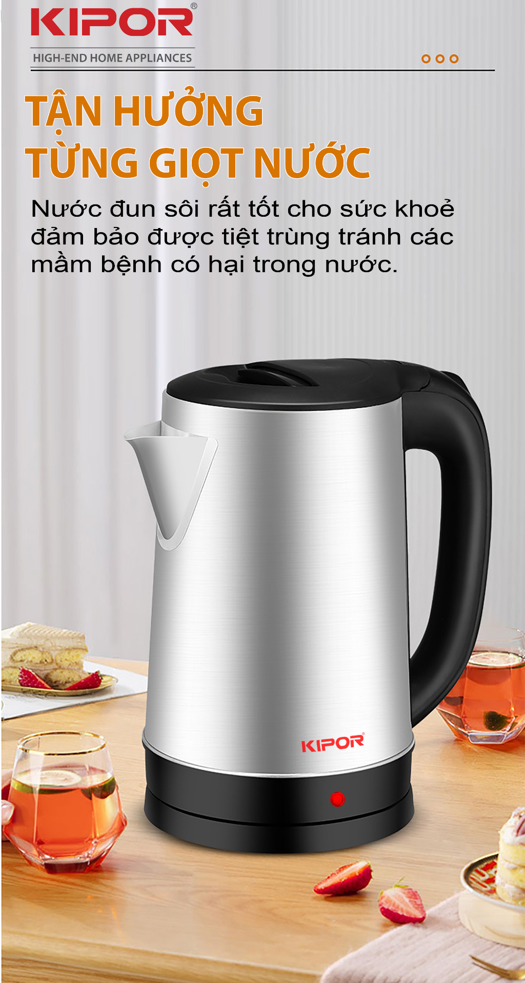 Tính năng an toàn ấm KIPOR