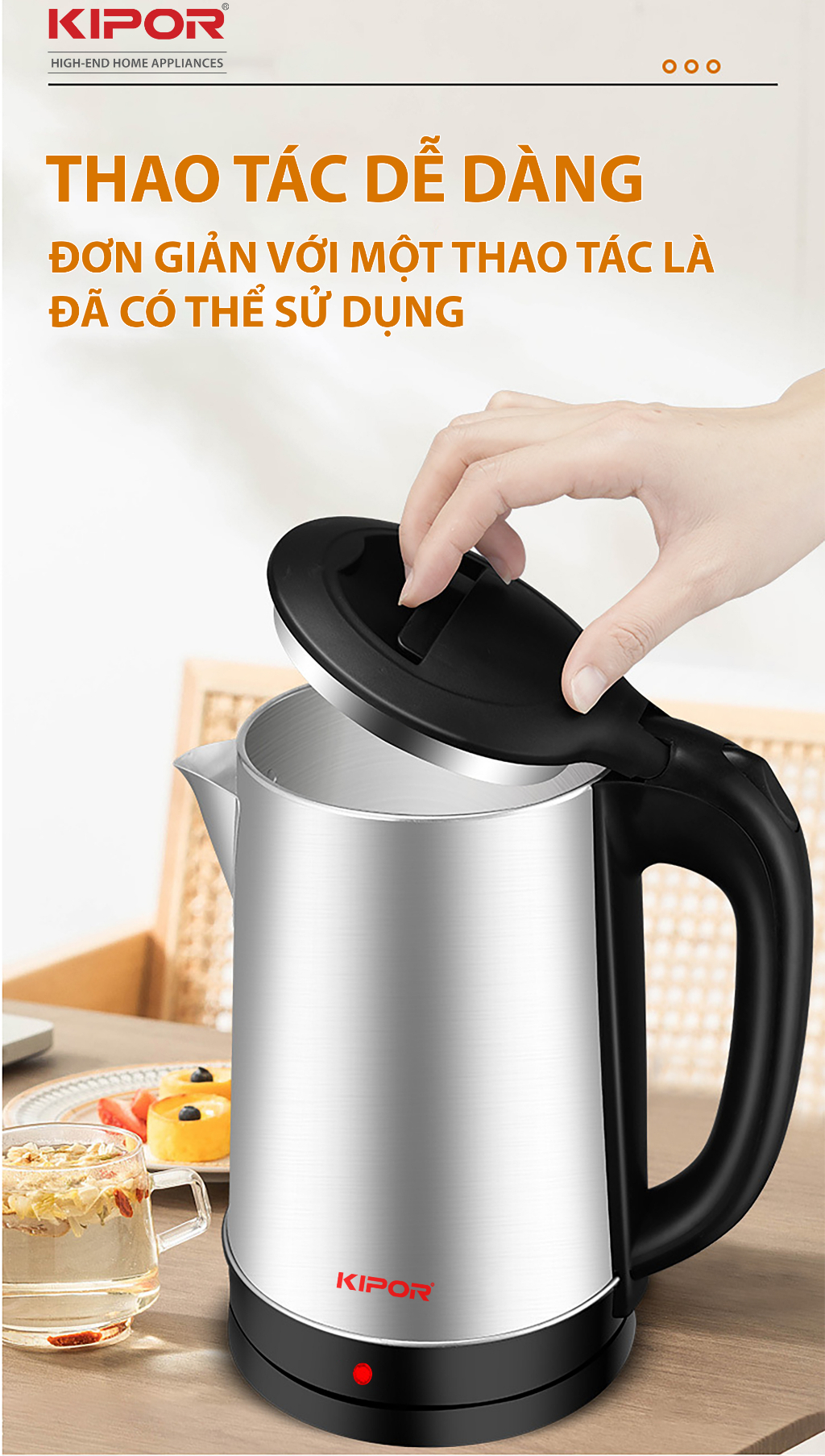 Thiết kế ấm KIPOR