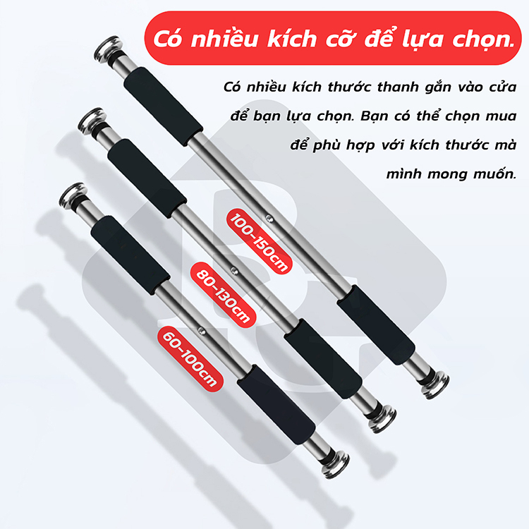 Mô tả BG-Xà đơn treo tường gắn cửa độ dài tùy chỉnh cao cấp tập thể dục tại nhà - 9