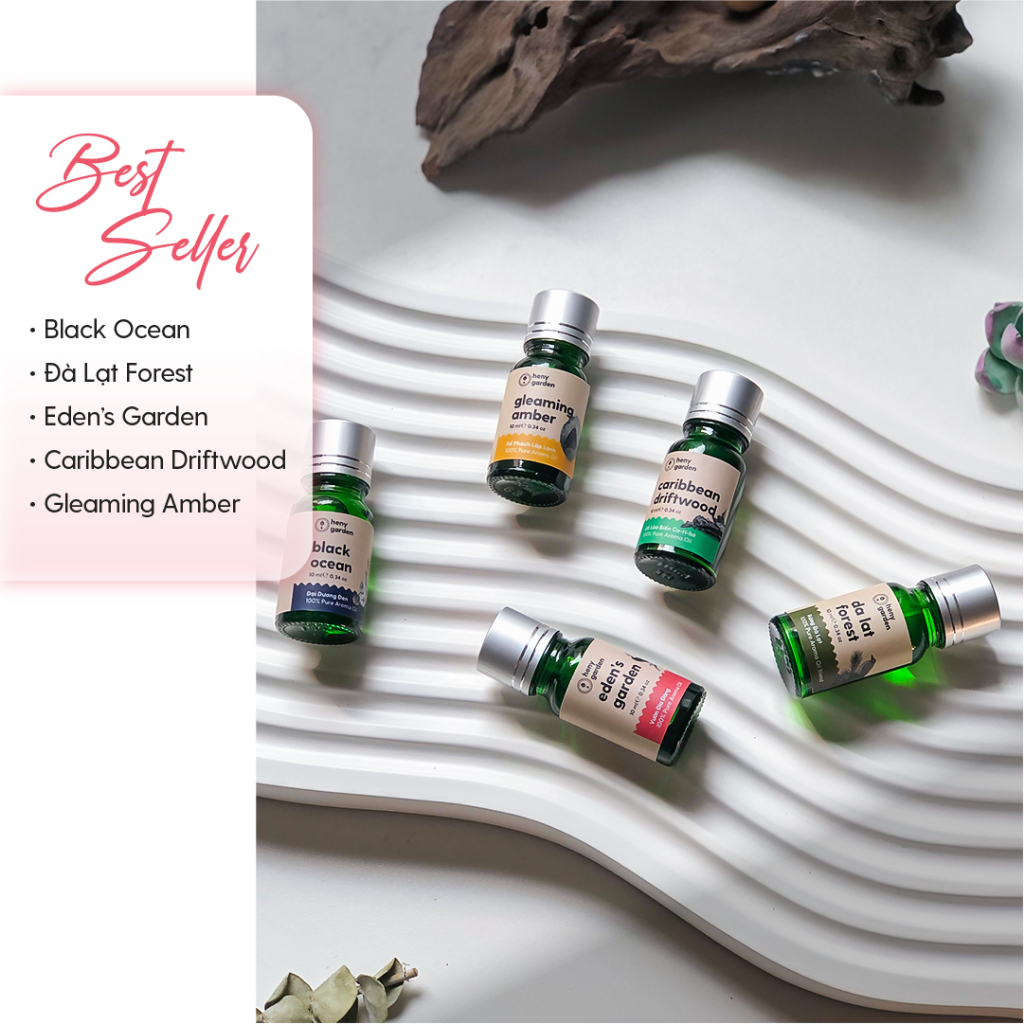 Mô tả Tinh Dầu Nước Hoa Thơm Xông Phòng 3 Tầng Hương HENY GARDEN Sang Trọng, Giúp Thư Giãn, Làm Nến Thơm 10mL - 4