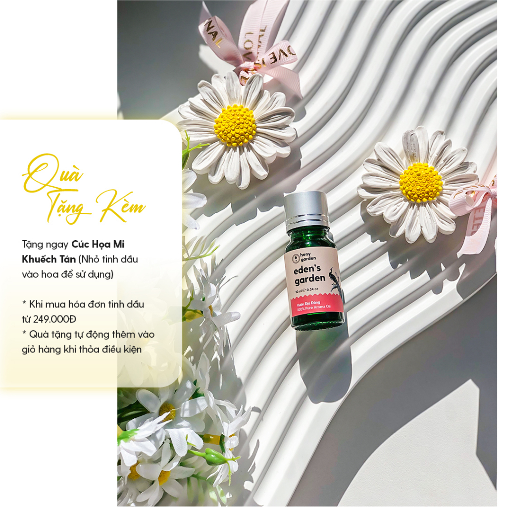 Mô tả Tinh Dầu Nước Hoa Thơm Xông Phòng 3 Tầng Hương HENY GARDEN Sang Trọng, Giúp Thư Giãn, Làm Nến Thơm 10mL - 5