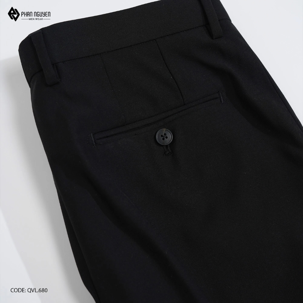 Mô tả Quần âu công sở nam cao cấp Phan Nguyễn, form slim fit tôn dáng, chất liệu mềm mại thoáng mát, thiết kế lịch lãm QVL.680 - 5