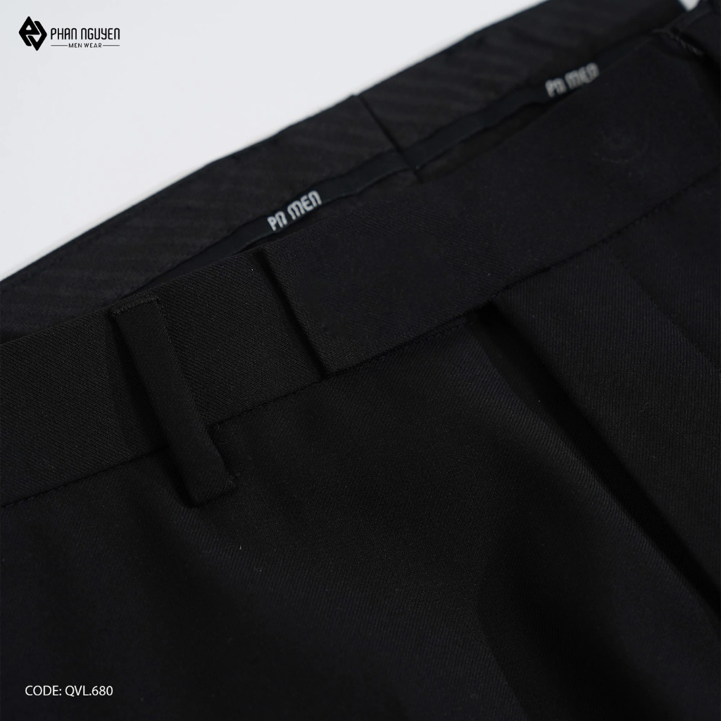 Mô tả Quần âu công sở nam cao cấp Phan Nguyễn, form slim fit tôn dáng, chất liệu mềm mại thoáng mát, thiết kế lịch lãm QVL.680 - 4