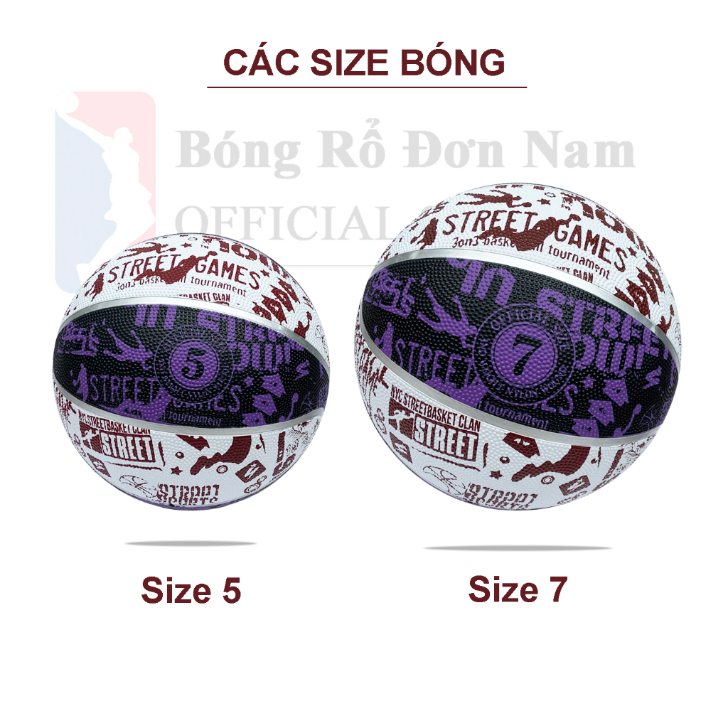 Banh Bóng Rổ Graffiti - Bóng rổ size 7, size 5 - Bóng rổ cho ngưới lớn ...