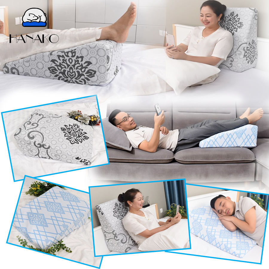 Mô tả Gối kê chân chống giãn tĩnh mạch chuyên dụng HANAKO chiều cao 22CM dành cho người < 1m50cm - 7
