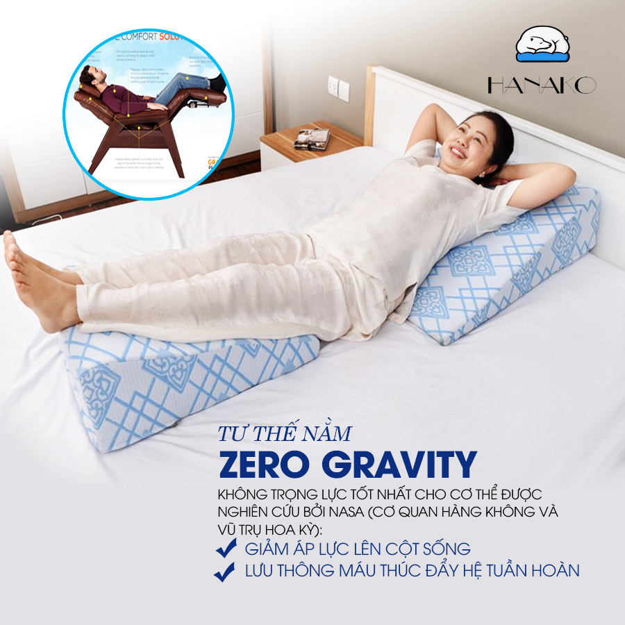 Mô tả Gối trào ngược HANAKO cao 18CM dành cho người trào ngược nặng, lâu năm, loét dạ dày, ho khan.. - 4