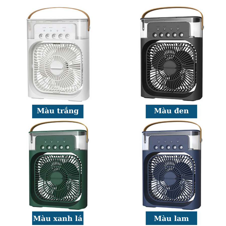 Mô tả Quạt điều hòa hơi nước mini HOKU máy lạnh mini 3 Chế Độ Tích Hợp Led, Sạc USB Để Bàn Tiện Dụng QDH02 - 6