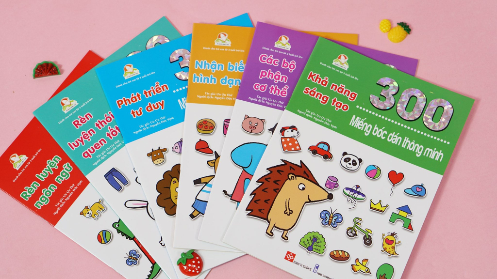 Mô tả Shop Bố Ken: Sách 300 Miếng Bóc Dán Thông Minh Sticker Cho Bé 2-12 [100% Chuẩn NXB] - 1