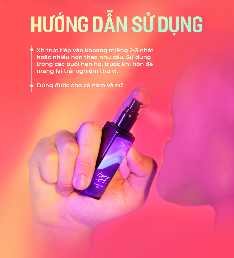 Mô tả Xịt Thơm Miệng Kissing Spray Loli & The Wolf On Vị Kẹo Ngọt The Mát Hương Bạc Hà 20ml - 5