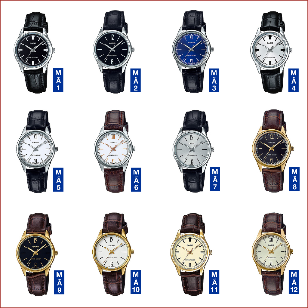 Mô tả Đồng hồ nữ dây da Casio chính hãng LTP-V005 Series (28mm) - 1