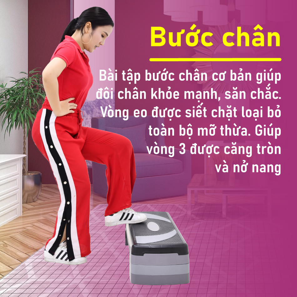 Mô tả BG-Bục dậm nhảy tập aerobic step giảm cân toàn thân hiệu quả,có thể điều chỉnh - 2