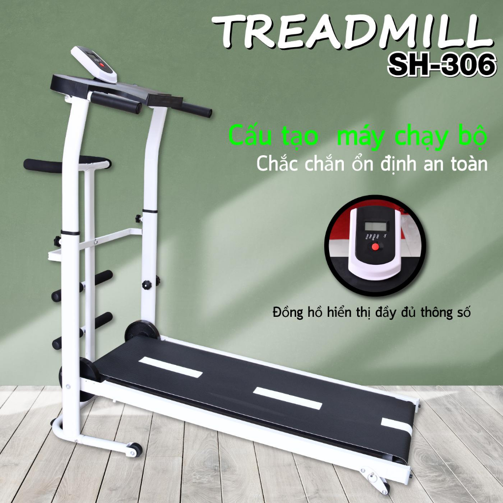Mô tả BG Máy chạy bộ cơ (ko sử dụng điện)  5 in 1 đa năng thích hợp cho cả người lớn và trẻ nhỏ SH-306 - 1