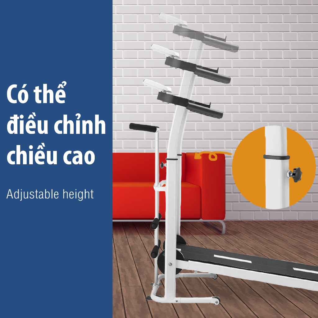 Mô tả BG Máy chạy bộ cơ (ko sử dụng điện)  5 in 1 đa năng thích hợp cho cả người lớn và trẻ nhỏ SH-306 - 5