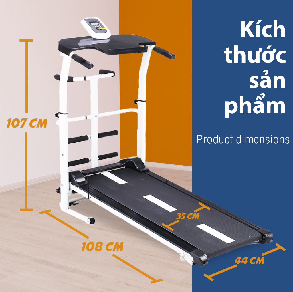 Mô tả BG Máy chạy bộ cơ (ko sử dụng điện)  5 in 1 đa năng thích hợp cho cả người lớn và trẻ nhỏ SH-306 - 7