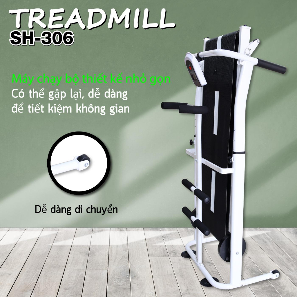 Mô tả BG Máy chạy bộ cơ (LƯU Ý :không sử dụng điện) đa năng thích hợp cho người luyện tập nâng cao SH-306 - 2