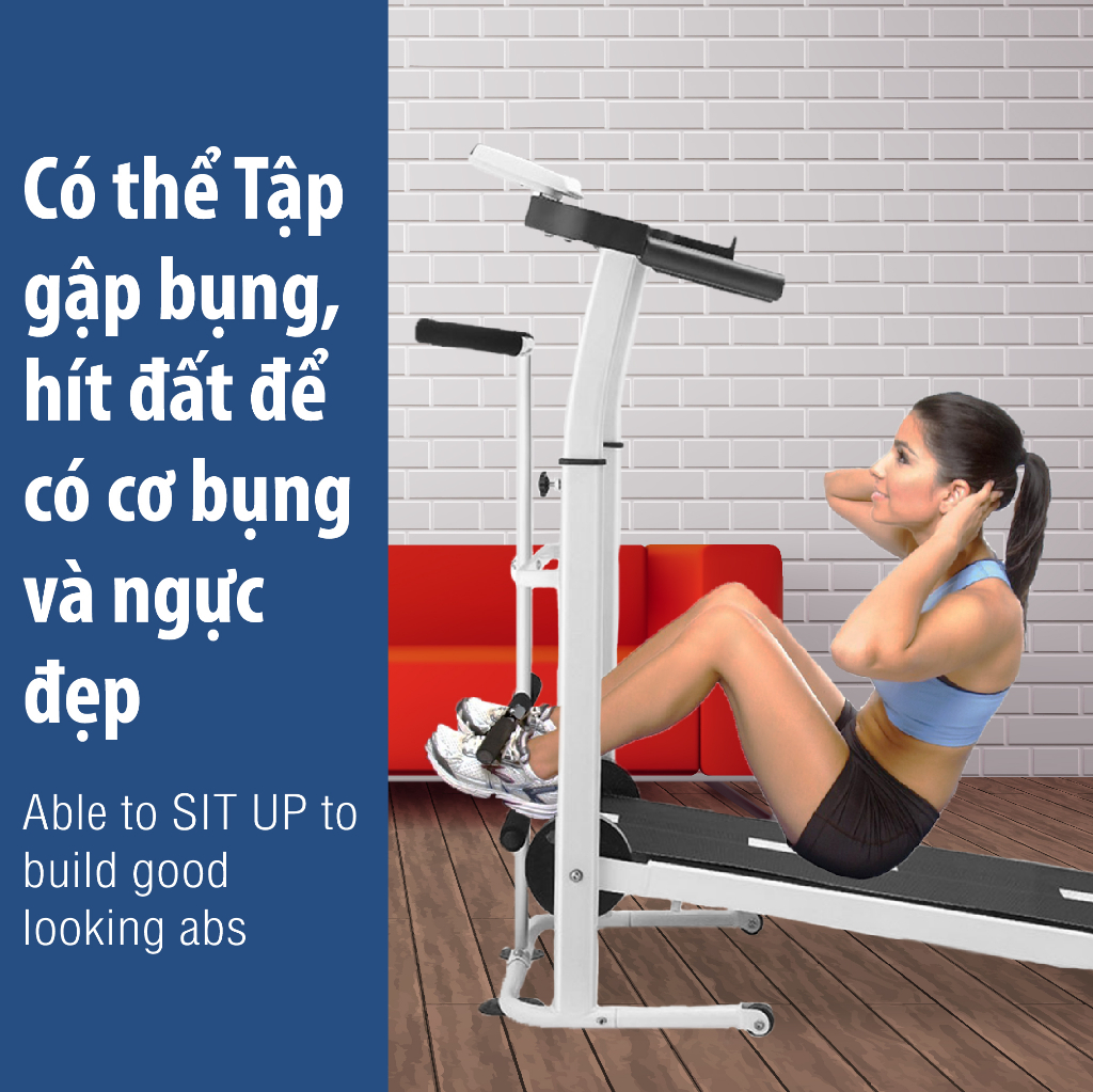 Mô tả BG Máy chạy bộ cơ (LƯU Ý :không sử dụng điện) đa năng thích hợp cho người luyện tập nâng cao SH-306 - 6