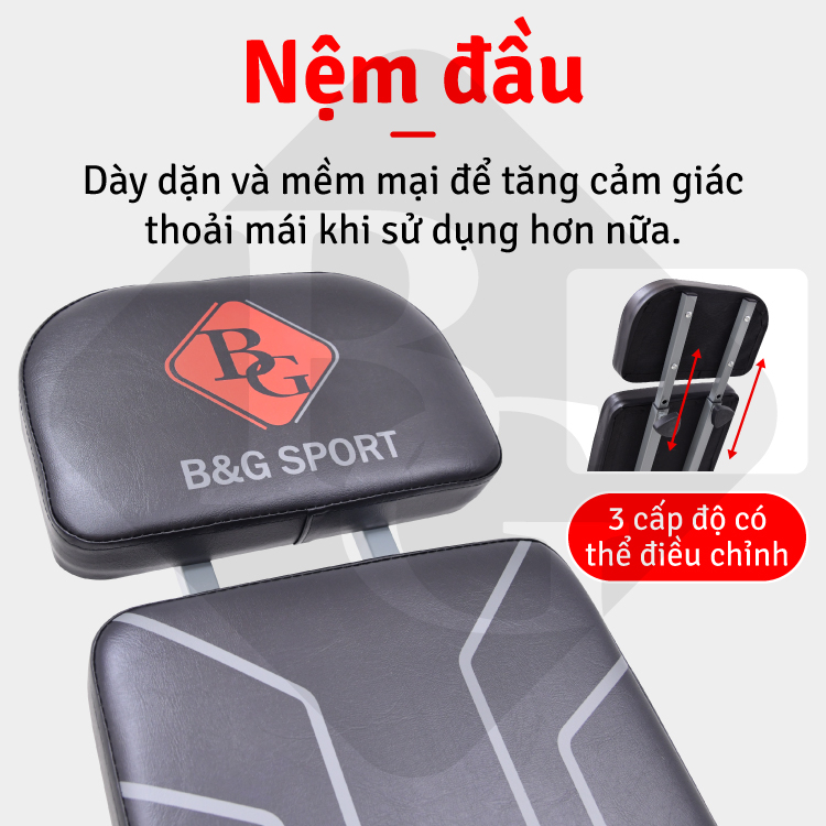 Mô tả BG - Ghế tập tạ DUMBBELL BENCH đa năng cao cấp điều chỉnh độ dốc theo tiêu chuẩn phòng Gym tại nhà - 7