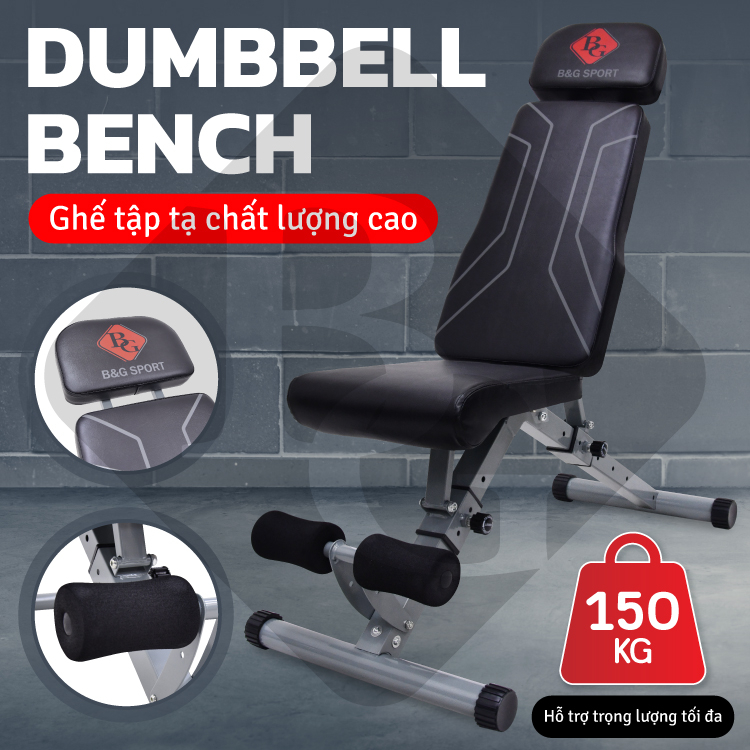 Mô tả BG - Ghế tập tạ DUMBBELL BENCH đa năng cao cấp điều chỉnh độ dốc theo tiêu chuẩn phòng Gym tại nhà - 1