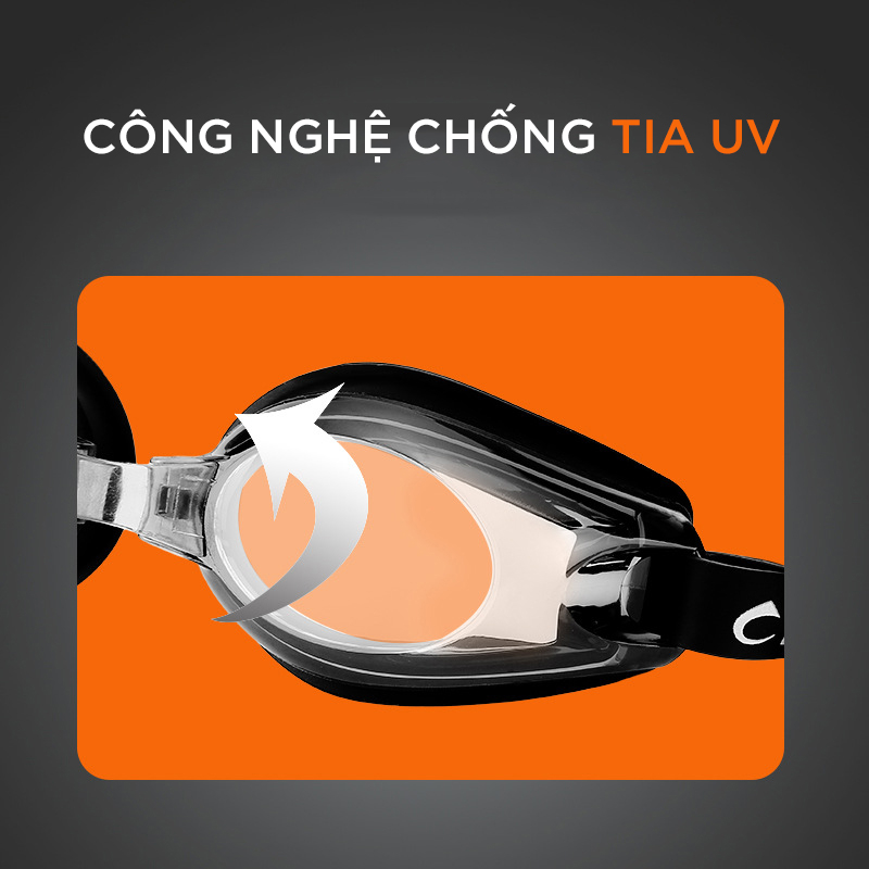 Mô tả Kính Bơi Cận Từ 2 Đến 8 Độ Kính Bơi Người Cận  Dây Đeo Êm Ái Đệm Mũi Dẻo Dai Chống UV Cleacco SG8100 Boro Sport - 3