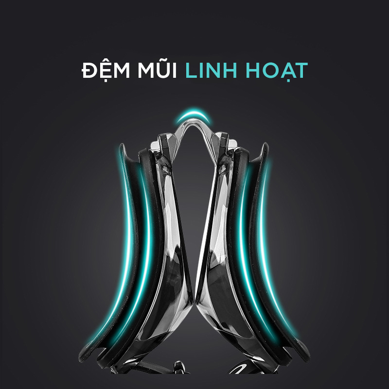 Mô tả Kính Bơi Cận Từ 2 Đến 8 Độ Kính Bơi Người Cận  Dây Đeo Êm Ái Đệm Mũi Dẻo Dai Chống UV Cleacco SG8100 Boro Sport - 4
