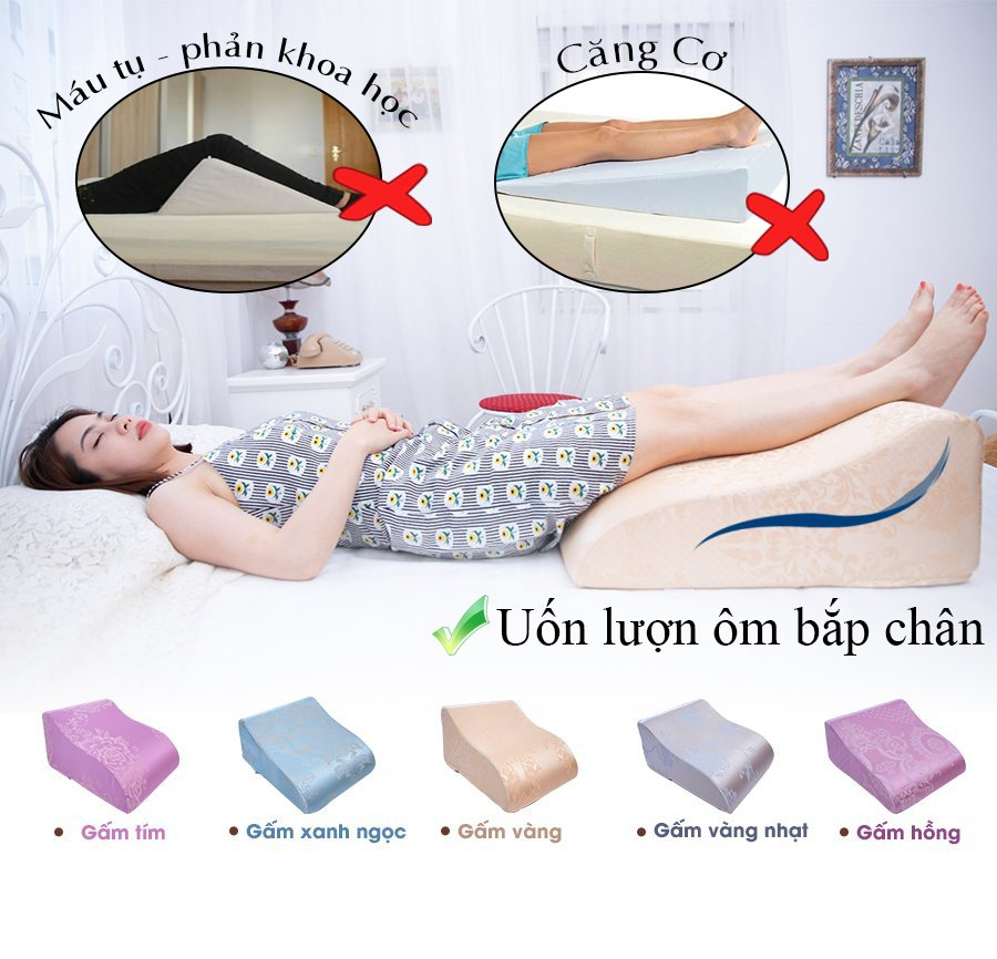 Mô tả TEM CHÍNH HÃNG Gối Kê Chân Chống Giãn Tĩnh Mạch Chuyên Dụng Yorokobi KT 25&28CM - Đánh Giá Thật, Lượt Mua Thật - 4