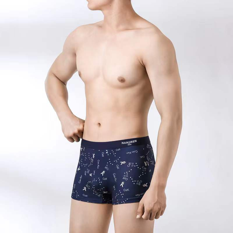 Sét 4 quần sịp đùi nam boxer vải thun cotton quần lót nam co dãn sịp ...