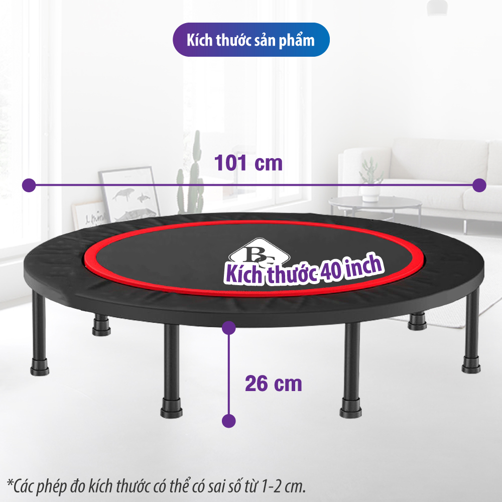 Mô tả {ALL SIZE} BG-Sàn nhún cao cấp dành cho mọi lứa tuổi Trampoline size: 40TL, 40TLM, 48TL, 50TL - 2