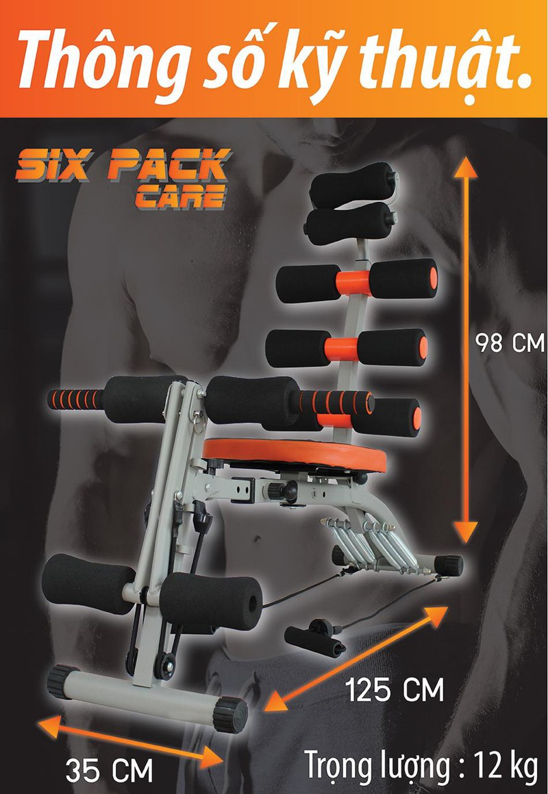 Mô tả BG Máy tập cơ bụng đa năng cải tiến cao cấp New Six Pack Care - 2