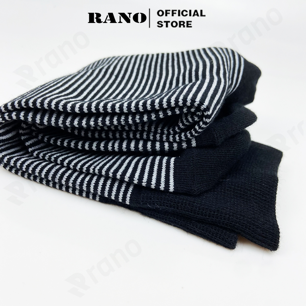 Mô tả Hộp 5 đôi tất nam công sở cổ cao dài 26cm vớ nam đi giày tây họa tiết RANO sợi cotton cao cấp cao cấp mềm mại thoáng mát - 8