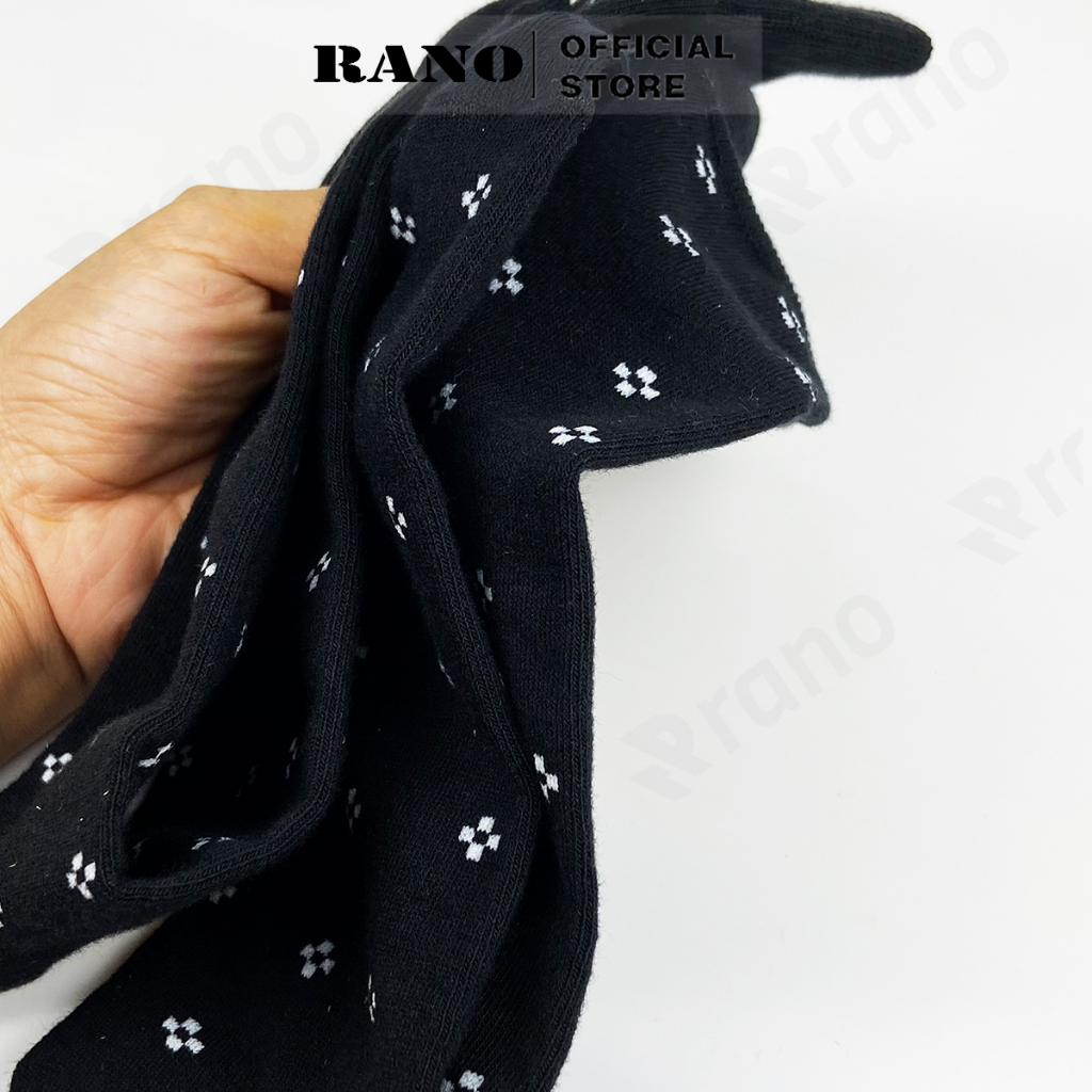 Mô tả Hộp 5 đôi tất nam công sở cổ cao dài 26cm vớ nam đi giày tây họa tiết RANO sợi cotton cao cấp cao cấp mềm mại thoáng mát - 9