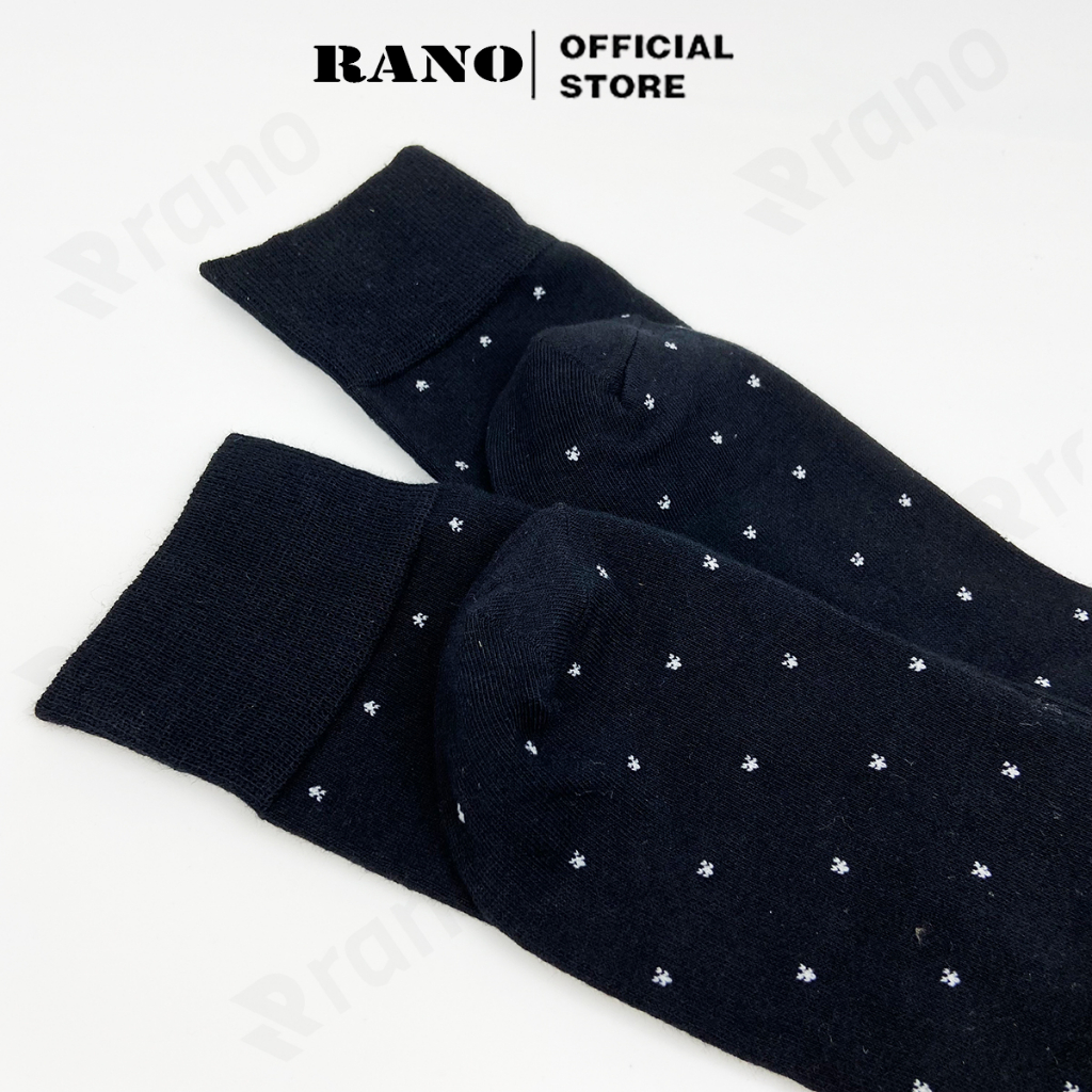Mô tả Hộp 5 đôi tất nam công sở cổ cao dài 26cm vớ nam đi giày tây họa tiết RANO sợi cotton cao cấp cao cấp mềm mại thoáng mát - 10