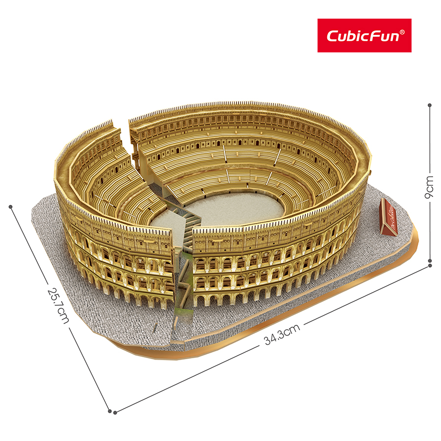 Mô tả Đồ Chơi CUBIC FUN Trẻ Em Xếp Hình 3D Nat Geo: Đấu Trường La Mã Puzzles DS0976H - 1